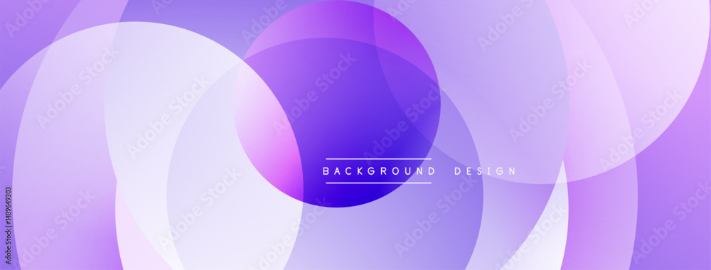 Poster abstract purple layers create flowing design. soft gradients, modern aesthetic, suitable for digital