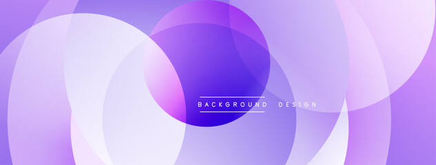 Abstract purple layers create flowing design. Soft gradients, modern aesthetic, suitable for digital backgrounds or presentations.