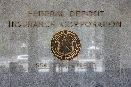WASHINGTON DC - APR 3: Federal Deposit Insurance Corporation (FDIC) in Washington DC