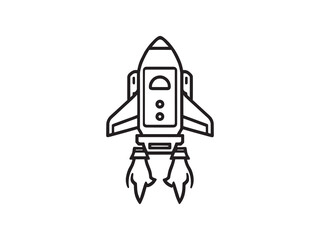 Jetpack vector line art