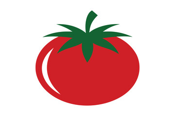 Fresh red ripe tomatoes against white backgroun