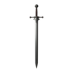 Medieval Sword on Transparent Background
