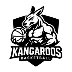 Kangaroo Sport Logo Animal Icon Symbol