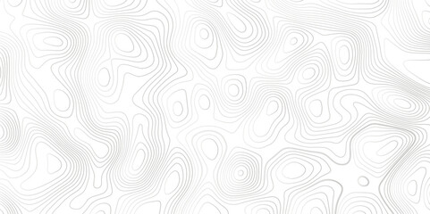 Abstract topography wave lines pattern on white background, topographic contours map background, geographic contour map vector background, White paper curved reliefs for background.