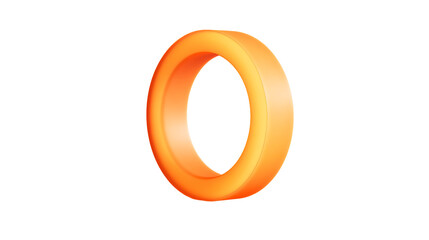 a yellow ring on a white surface