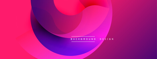 Abstract vibrant background. Pink, purple hues blend smoothly. Modern design elements create dynamic visual impact.