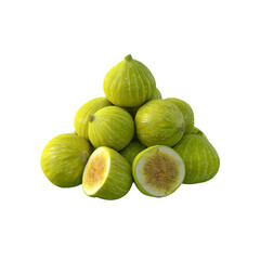 Fresh Green Figs Pile - Healthy and Delicious Fruit