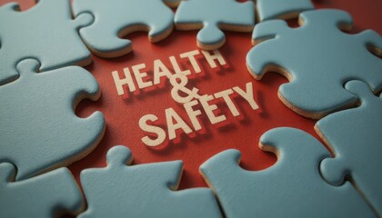 Health and Safety Puzzle Concept for Safety Awareness