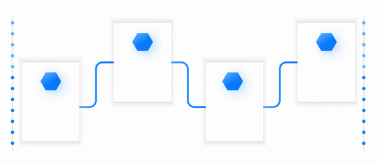 Minimalist Process Diagram Illustrating Sequential Steps for Presentations