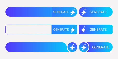 Modern Generate Click Elements for App Interfaces and User Interaction