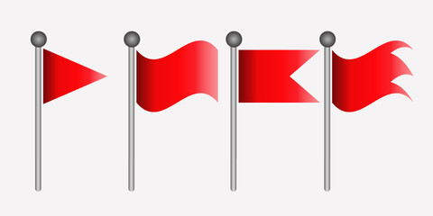 Red Flag Collection for Marking Locations and Warning Signals