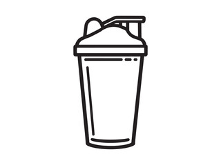 Protein Shaker vector line art
