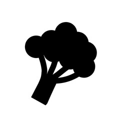 Broccoli Icon on white Background