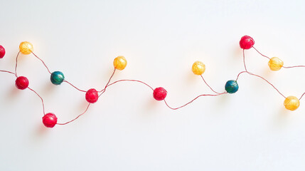 Colorful Christmas lights symbolize festive joy and warmth.