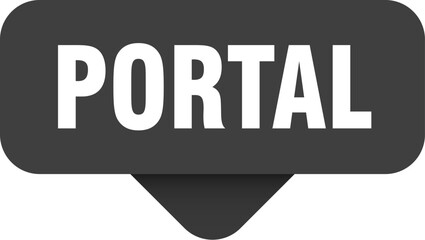portal sticker. portal sign on transparent background