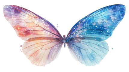 Obraz premium A Celestial Butterfly: A Dreamlike Vision of Color and Light