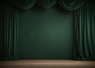 Fototapeta premium Luxurious dark green velvet backdrop, rich texture , smooth, rich, photography prop