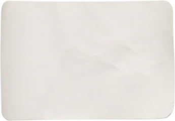 Paper sticker label isolated on white background