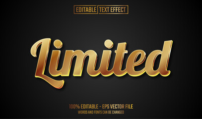 limited editable text effect