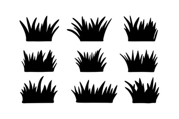Grass silhouette vector illustration