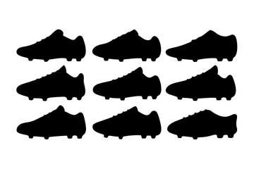 Soccer shoe silhouette vector illustration