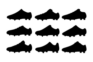 Soccer shoe silhouette vector illustration