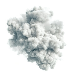 Fototapeta premium A Massive Plume of Smoke Billowing Against a White Background: A Dramatic Visual Representation of Environmental Disaster or Industrial Pollution