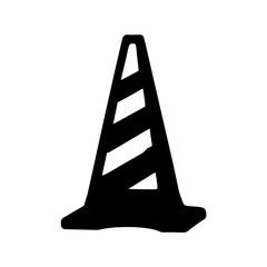 Barrier cone safety marker vector illustration