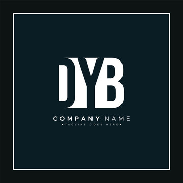 DYB Initial Letter Logo - Simple Monogram Logo