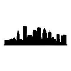 Cityscape urban skyline vector illustration