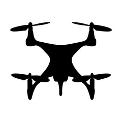 Fototapeta premium Drone flying device vector illustration