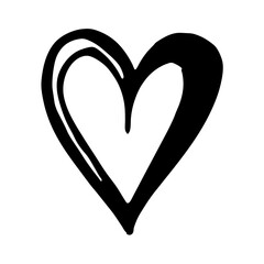 Heart love symbol vector illustration