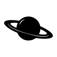 Saturn planet with sparkle vector illustration