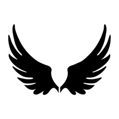 Wing bird feather vector illustration