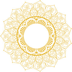Beautiful flower art and mandala vector design