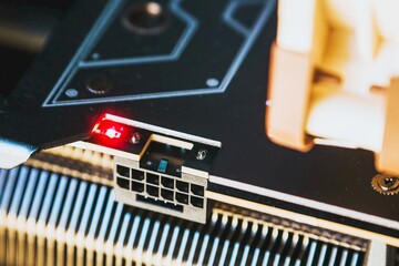 12VHPWR cable installed on high-performance graphics card