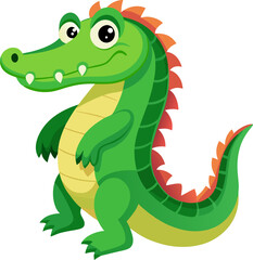 cartoon crocodile with a smile