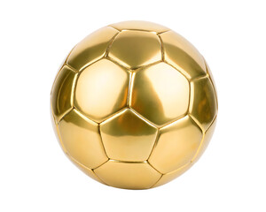 soccer ball gold isolated on  white background  PNG