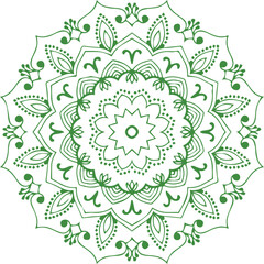 Beautiful flower art and mandala vector design