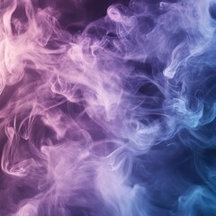 Intricate swirls of vibrant purple and blue smoke.