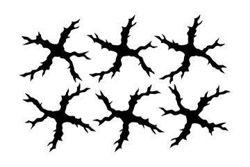 Broken Texture Vector Illustration