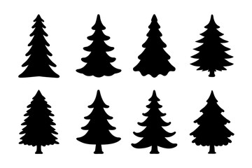 Obraz premium Christmas tree with distinct branches vector illustration