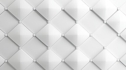 Luxurious white textured quilted pattern evokes elegance and sophisticated design in a bright studio lighting