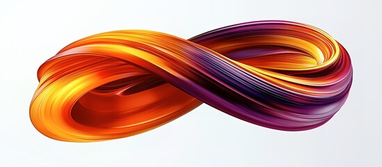 Vibrant, dynamic abstract infinity symbol design