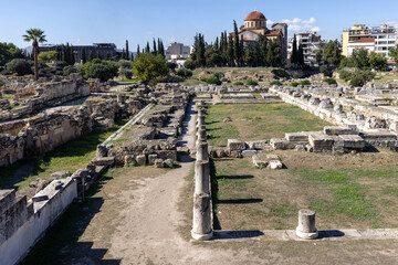 Kerameikos, ruins of the ancient city district, Athens, Greece