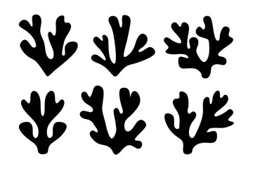 Reminiscent of Coral or Underwater Plants Vector Illustration