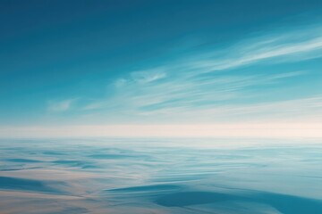 Obraz premium drone-shot aerial view of serene landscape highlighting minimalism with wide open areas