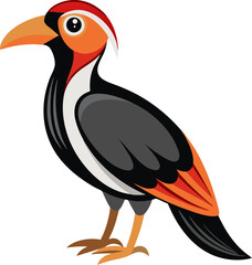 vector illustration of cartoon turkey