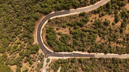 Aerial Nimrod Fortress National Park Nimrod Israel Golan Heights