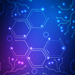 Abstract circuit board technology future background design for futuristic data cyber network electronic internet of things.